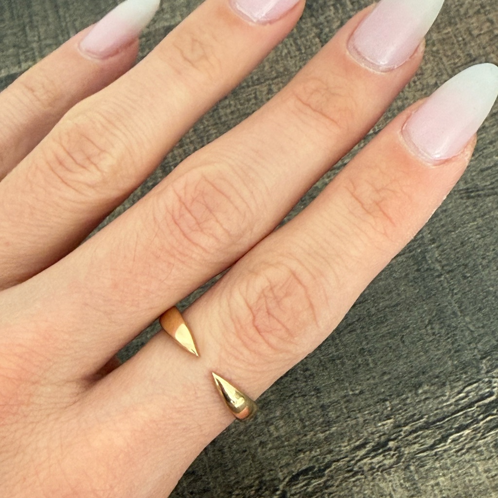 Ring Concierge 14k Yellow Gold Open Spike Ring - Women Jewelry Size 6.5